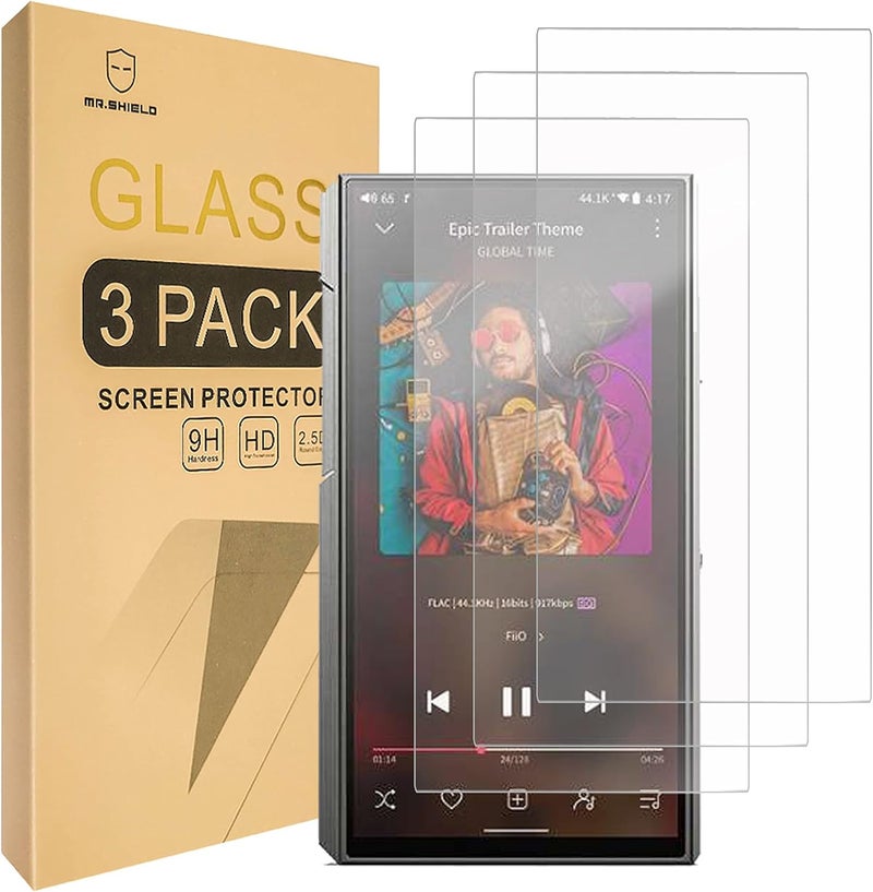 Mr Shield [3-Pack] Screen Protector For Fiio M11 Plus [Tempered Glass] [Japan Glass with 9H Hardness] Screen Protector - Image 1